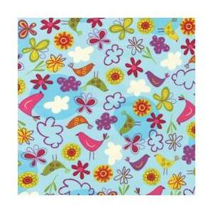   Fly Away Birds Blooms Sunshine by the Half Yard Arts, Crafts & Sewing