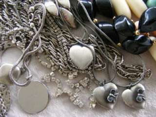 100 Plus LOT Wearable Vintage Rhinestone Enamel Beaded Faux Pearl
