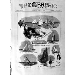   1888 Sailing Match Thames Yacht Club Petronilla Yarana