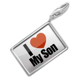  FotoCharms I Love My Son   Charm with Lobster Clasp For 