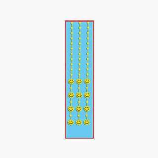  Beistle   50376   Smile Face Bead Curtain Patio, Lawn 