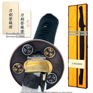 1045 Steel Tokugawa Mon Handmade Samurai Katana Sword  
