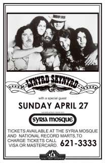 Limited Lynyrd Skynyrd Live Concert Poster Print VERY LIMITED RARE 