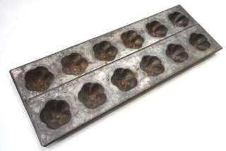   CHOCOLATE CANDY MOLD 1091 flowers 12 HOLES soap PRIMITIVE★  
