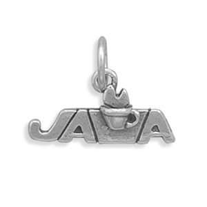  Sterling Silver Java With Cup Charm Measures 7.5x19mm 