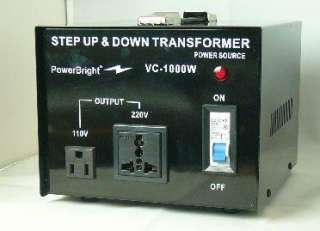   VC1000W Voltage Transformer 1000 Watt Step Up/Down 110 Volt   220 Volt