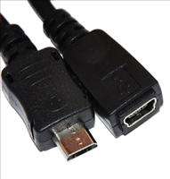 Micro USB 5 Pin Male to Type B mini F Adapter Cable  