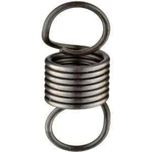  Wire Extension Spring, Steel, Inch, 0.75 OD, 0.085 Wire Size, 2.5 