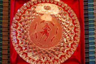 Waterford Crystal Christmas Plate 1993 12 Days of Xmas  