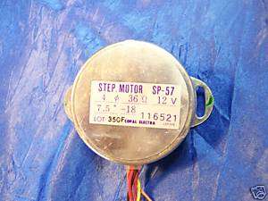 STEPPER MOTOR SP 57 36 OHM 12V 7.5° robot cnc step lab  