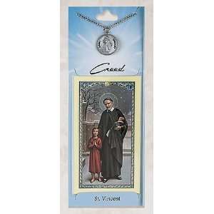 St. Stephen Pewter Patron Saint Medal Necklace Pendant with Catholic 