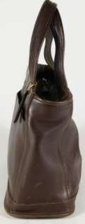 Coach Brown Leather Tote Shopper Carry All Shoulder Bag Handbag Purse 