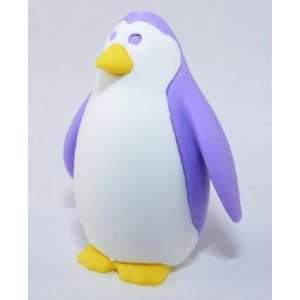  Purple & White Penguin Japanese Erasers. 2 Pack. Toys 