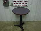 24 Round Purple Restaurant Cafe Table w/ Black Base