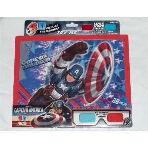  Marvel Captain America 3D Puzzle Toys & Games