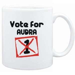  Mug White  Vote for Audra  Female Names Sports 