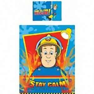  Fireman Sam Hero Panel Junior Cot Bed Duvet Quilt Cover 