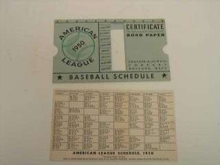   American & National League Sliding Baseball Schedule (sku 1396)  