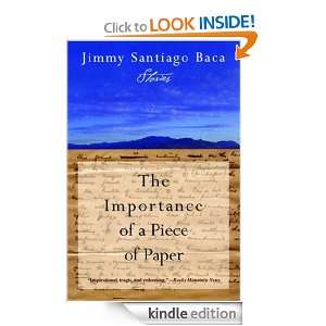   of a Piece of Paper Jimmy Santiago Baca  Kindle Store