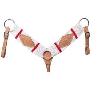  String Breast Collar with Floral Tooling Sports 