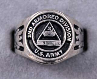 US Army Armor Rings Your Choice of 11 Different Rings Armored Division 