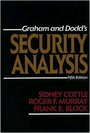 Security Analysis Fifth Edition, (0070132356), Sidney Cottle 