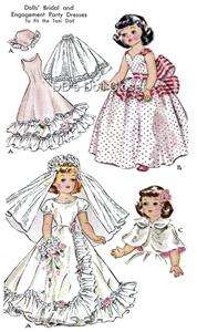 Vintage Doll Clothes Pattern 1646   19 ~ Toni  