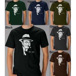 Mens GREEN Al Capone Shirt Small   Al Capones face created out of 