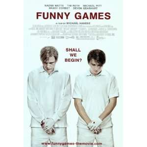 Funny Games Movie Poster (11 x 17 Inches   28cm x 44cm) (2008) Style B 