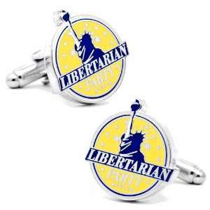  1971 Libertarian Party Button Cufflinks Jewelry