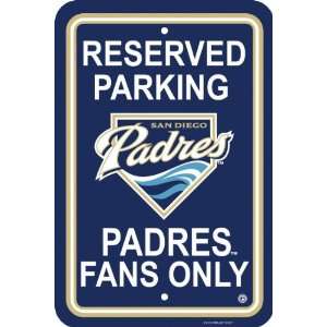  60225   San Diego Padres Plastic Parking Sign Sports 