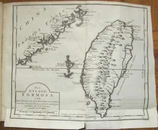    China Rare Maps Town Views Formosa Taiwan   e888   1749  