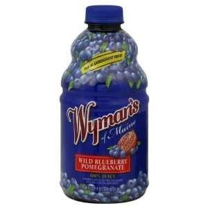 Wymans, Juice Wld Blubry Pomgrnt, 46 OZ (Pack of 8)  