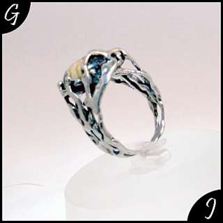   FANTASY Handmade Ring .925 Sterling Silver Leopard Skin Size 7 Custom