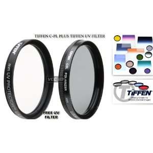 77MM CIRCULAR POLARIZING C PL, WITH FREE TIFFEN UV FILTER FOR ALL 77MM 