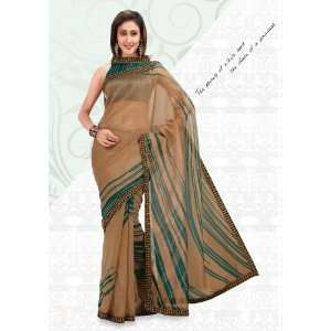  Designer party wear cotton printed saree with border work 