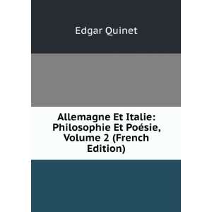   Et PoÃ©sie, Volume 2 (French Edition) Edgar Quinet Books