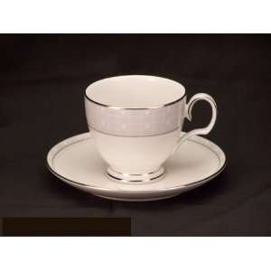    Noritake Aria Platinum #7995 Cups & Saucers