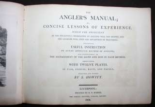 1808~The Anglers Manual~12 Etchings~Samuel Howitt~Original Binding 