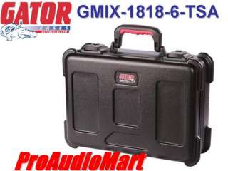 Gator GMIX 1818 6 TSA Mixer Case w/TSA Latches NEW  