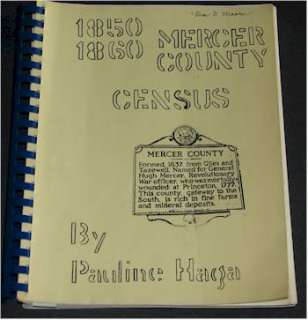 1850 & 1860 Federal Census Mercer County Virginia (West Virginia)