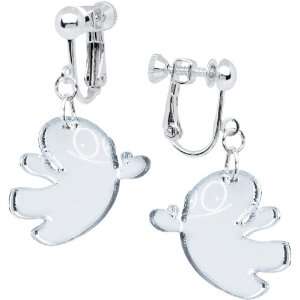  Clear Happy Monster Clip On Earrings Jewelry