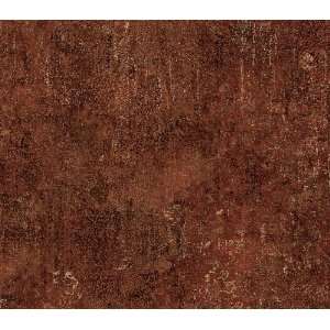  Dragged Stucco Red Brown Wallpaper
