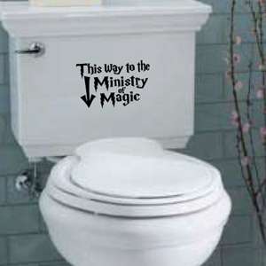 Harry Potter Bathroom Quote Vinyl Decal Sticker  