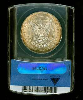 1878 Silver $1 ANACS MS 63 7 Tail Feathers VAM 114A