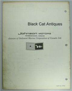   Johnson Outboard Motor Parts Catalog 3HP Sea Horse JW JWL 18R Used