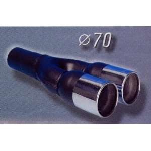 Ansa Sport TK5477 Exhaust Tip, Dual Round Resonated, Stainless Steel 