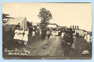 Standish,Michigan Pioneer Picnic Day 1914 Real Photo u25  