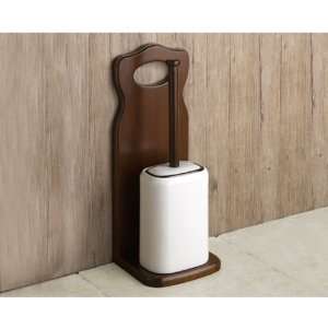  Gedy 8133 95 Porcelain Toilet Brush Holder With Wood Base 8133 