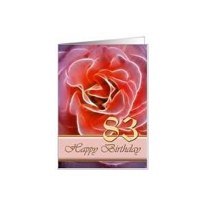  83rd Birthday Rose Card Toys & Games